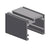 Fallbrook XL Satin Anodized Deep Head Channel 236 in for Fixed Panel
