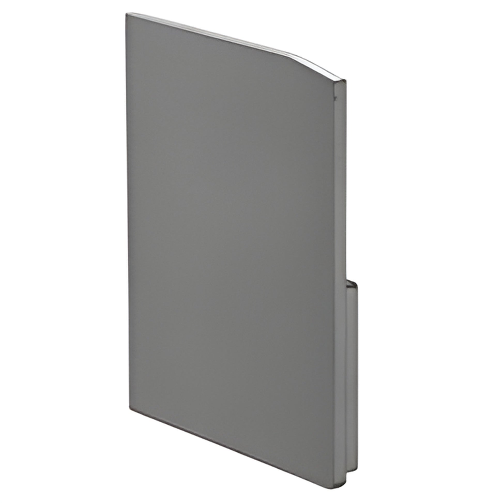 CRL70EC3 satin anodized aluminum top-track end cap for CRL70 sliding door, sleek protective finish