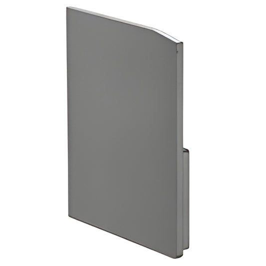 CRL70EC3 satin anodized aluminum top-track end cap for CRL70 sliding door, sleek protective finish