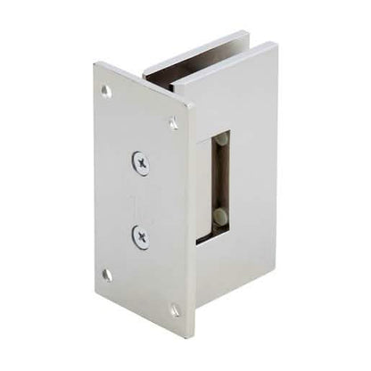 CRL Polished Nickel Vienna 037 Wall Mount Hinge with Full Back Plate - Sleek Design
