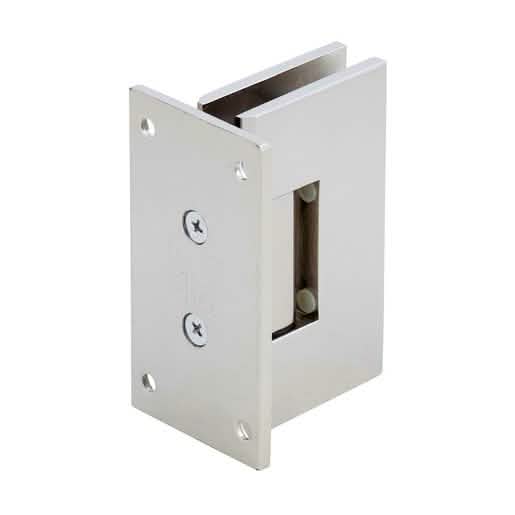 CRL Polished Nickel Vienna 037 Wall Mount Hinge with Full Back Plate - Sleek Design