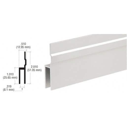 "CRL Satin Anodized Front Hanger Extrusion - Sleek, Durable, Modern Design for Easy Instal
