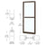 CRL-U.S. Aluminum Bronze Offset Pivot Entrance Door - Custom Size ADA