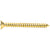 CRL Brass #10 x 2in Flat Head Phillips Sheet Metal Screws Wall Mount