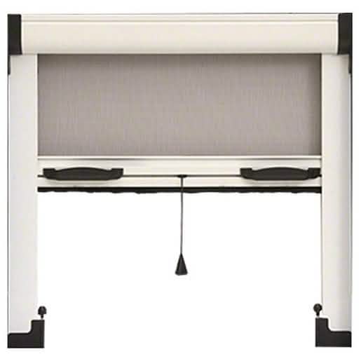 CRL White 39" Retractable Window Screen - Durable, easy installation for versatile home us