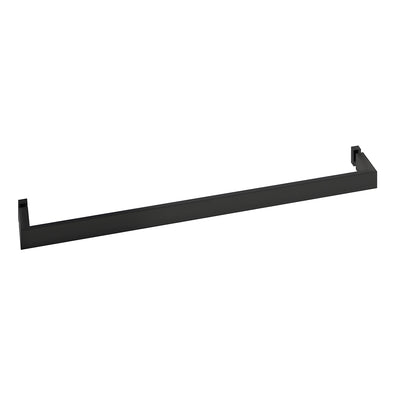CRL 24 in Matte Black U-Shaped Bathroom Towel Bar (Hollow)