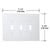 CRL Clear Acrylic Mirror Mounting Plate - 3-Toggle