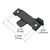 CRL Black Sliding Window Security Lock 2-1/4" Screw Holes 5/8" Latch