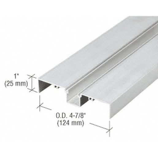 CRL 487 Clear Anodized OfficeFront™ Deep Pocket Glazing Insert for sleek office design.