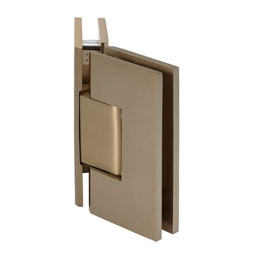 CRL Brushed Bronze 135° Glass-to-Glass Hinge - Vienna 045 Series for Sleek Shower Doors