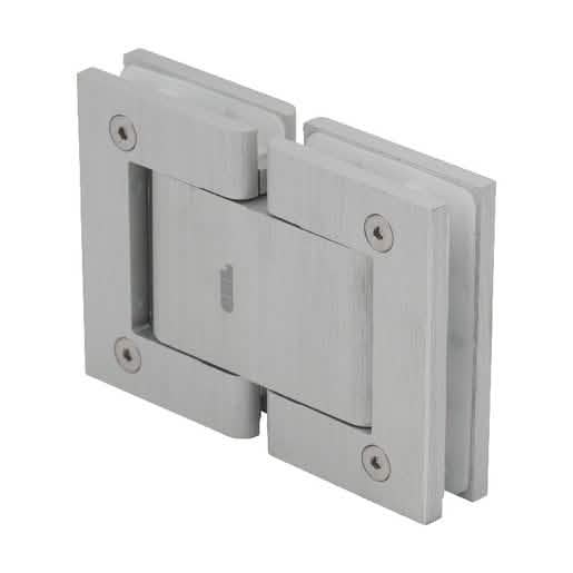 CRL Satin Anodized Vernon Oil Dynamic 180° Glass Hinge - Sleek design, durable finish