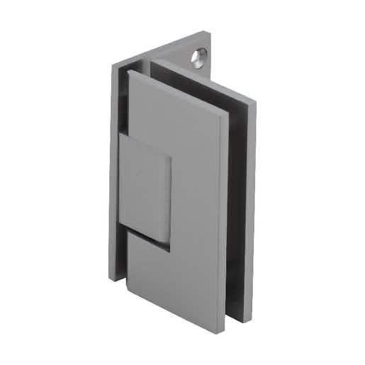 CRL Brushed Nickel Vienna 044 Series Wall Mount Offset Back Plate Hinge - Elegant Design