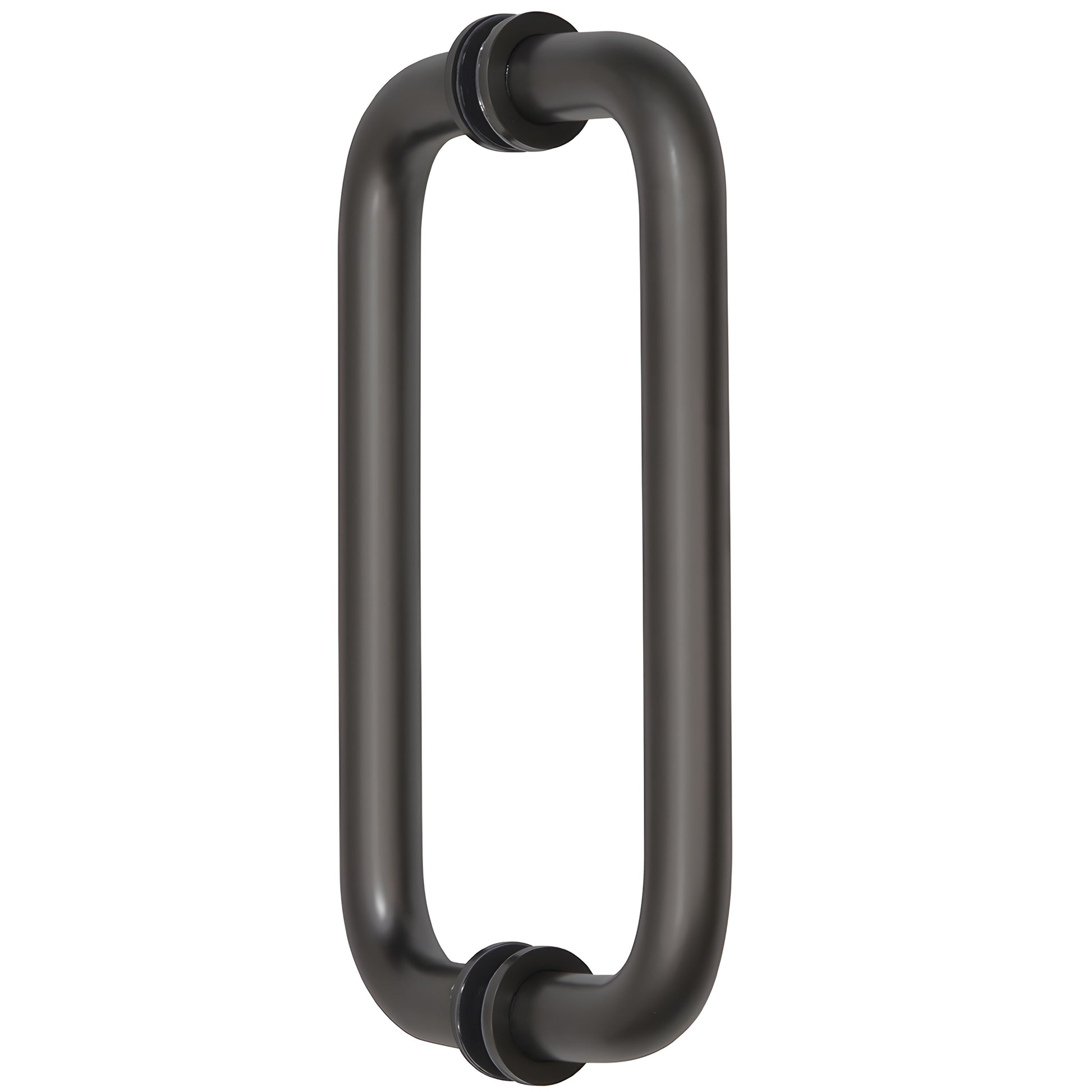 SPH80RB oil-rubbed bronze solid brass 8 in C-C rectangular back-to-back glass door pull handle, fits 6-12mm glass