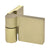 CRL Lugano Brushed Bronze Outswing Door Hinge Wall Mount Right Hand