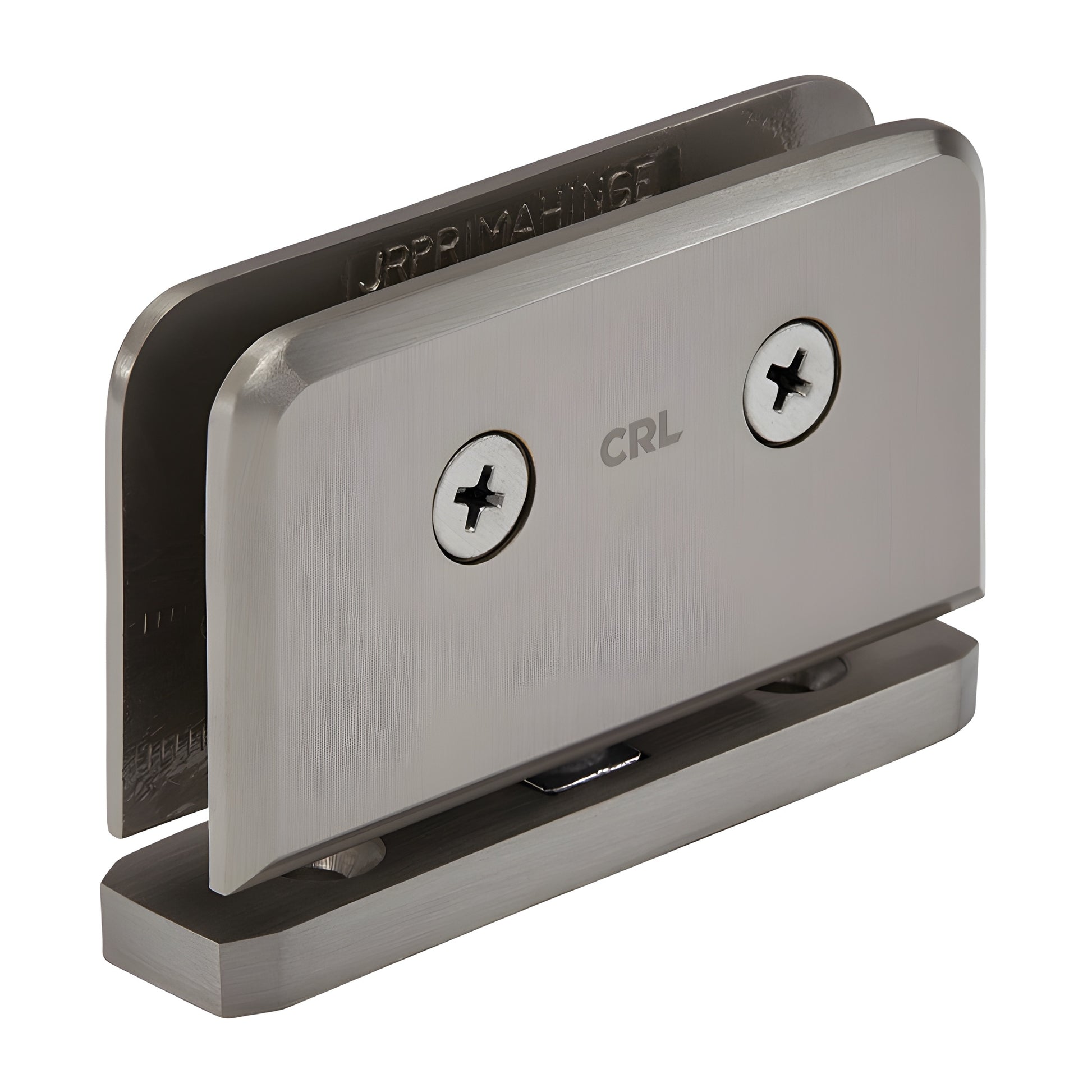 JRPPH01BN brushed nickel brass bottom-mount self-centering pivot hinge for 1/4" glass shower door