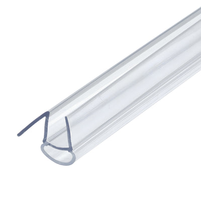 CRL Clear Bottom Bulb Wipe Door Seal with Drip Rail for 3/8" Glass