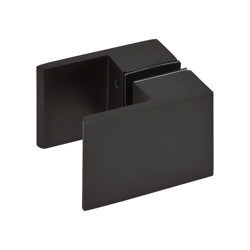 SDK1800RB back-to-back square paddle shower knob in oil-rubbed bronze, brass glass-mount handle for frameless doors
