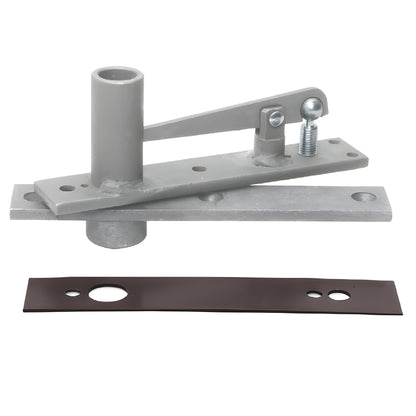 Rixson H345DU heavy-duty center-hung top pivot with long 11/16" pin and dark bronze cover plate