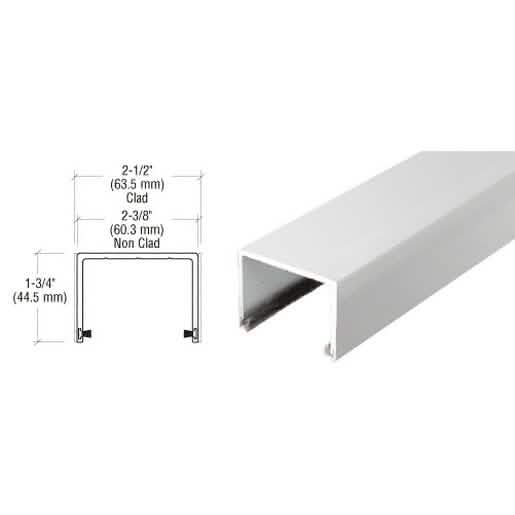 CRL Satin Anodized Sliding Door Top Rolling Track for smooth, quiet door operation.