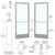 CRL-U.S. Aluminum Geared Hinge Narrow-Stile Entry Doors, ADA Rail