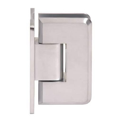 CRL Brushed Chrome Cologne 037 Wall Mount 'H' Back Plate Hinge for Glass Doors