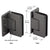 CRL Pinnacle Adjustable Offset Wall-Mount Hinge - Oil-Rubbed Bronze
