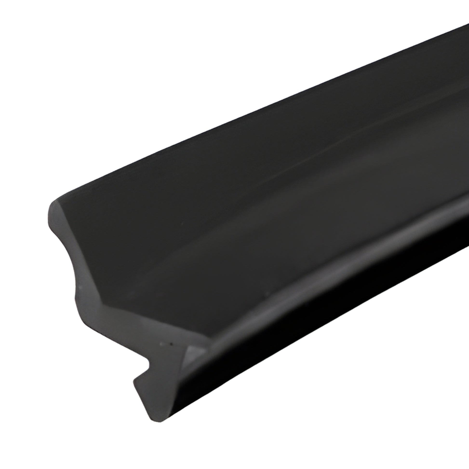 NP563V black glazing gasket, vinyl profile for 9/16" (14mm) glass, compatible with 487 Series partitions