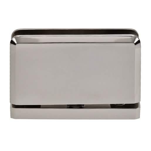 CRL Polished Nickel Prima 01 Hinge: Top/Bottom Mount, Sleek Design for Frameless Doors