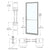 CRL-U.S. Aluminum Clear Anodized Class 1 Custom Single Series 250T Narrow Stile Geared Hinge Thermal Entrance Door for Surface Mount Door Closer