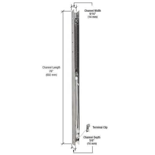 CRL 26-inch Window Channel Balance 2530/25-3 for smooth window operation and support.