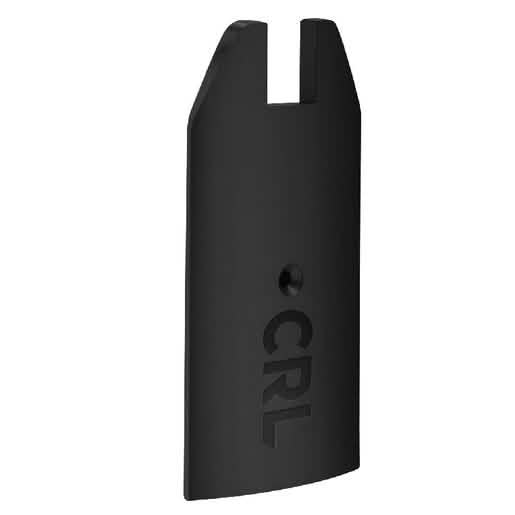CRL Matte Black 4" Tapered End Cap for Sidelite Rails - Sleek Design, Perfect Fit