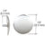 CRL Chrome 7/8" Threaded Shank Door Rosette Escutcheon
