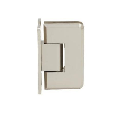 CRL Brushed Nickel Cologne Series Wall Mount 'H' Back Plate Hinge for Glass Doors