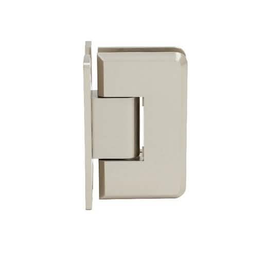CRL Brushed Nickel Cologne Series Wall Mount 'H' Back Plate Hinge for Glass Doors