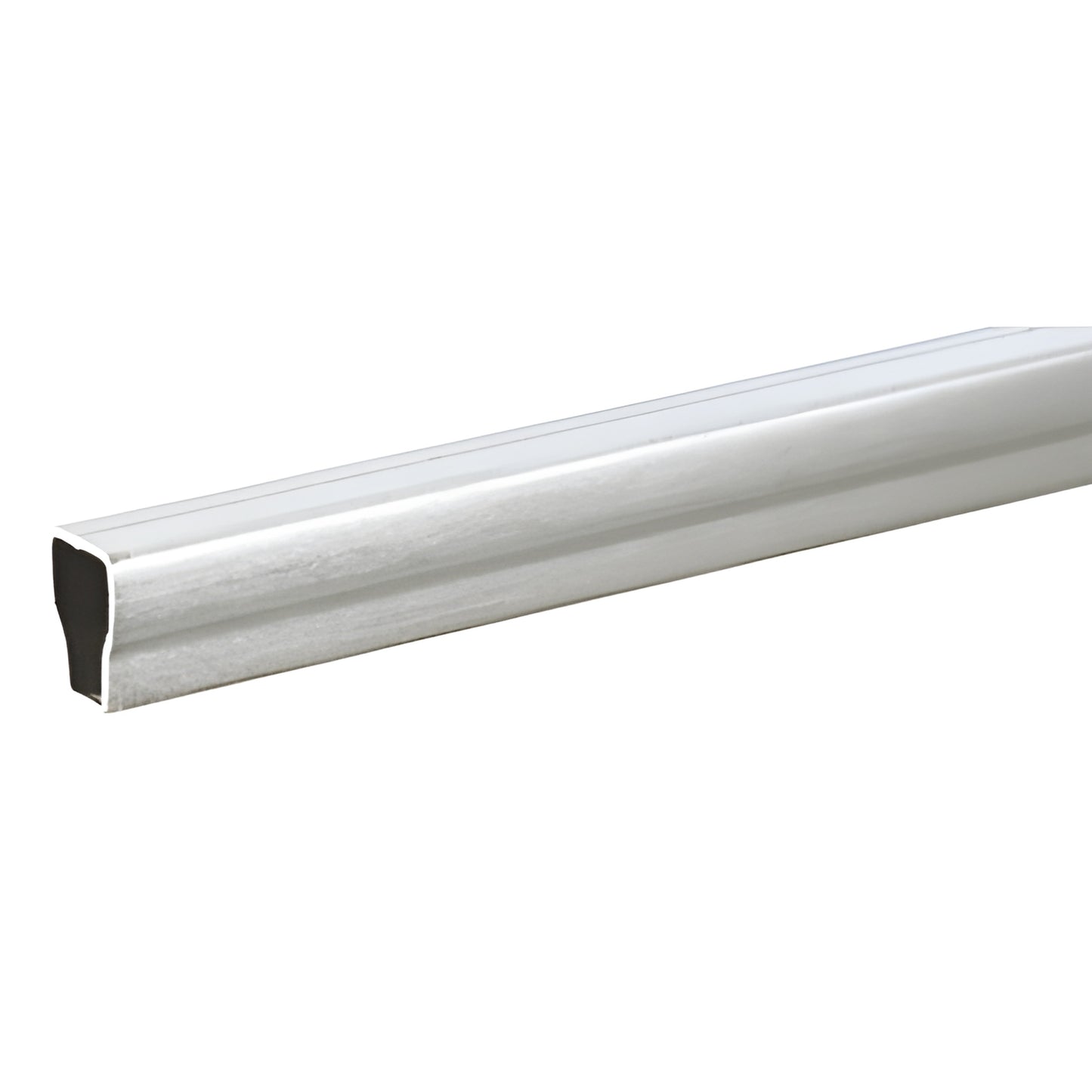 Clear anodized single-shoulder insulating glass spacer, 1/4" width, 152mm length (SKU 3935)