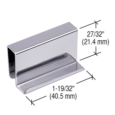 CRL Chrome Finger-Grip Strike Plate — Replacement Door Strike