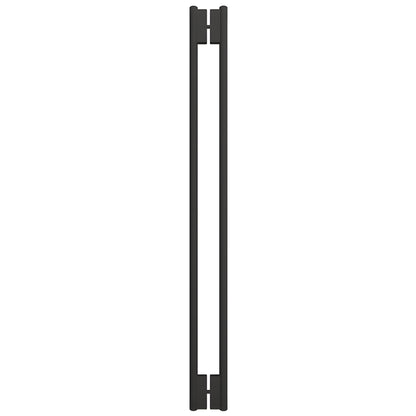 HPH60CMBL matte-black 60-inch C-style stainless steel back-to-back shower door handle for 3/8" glass
