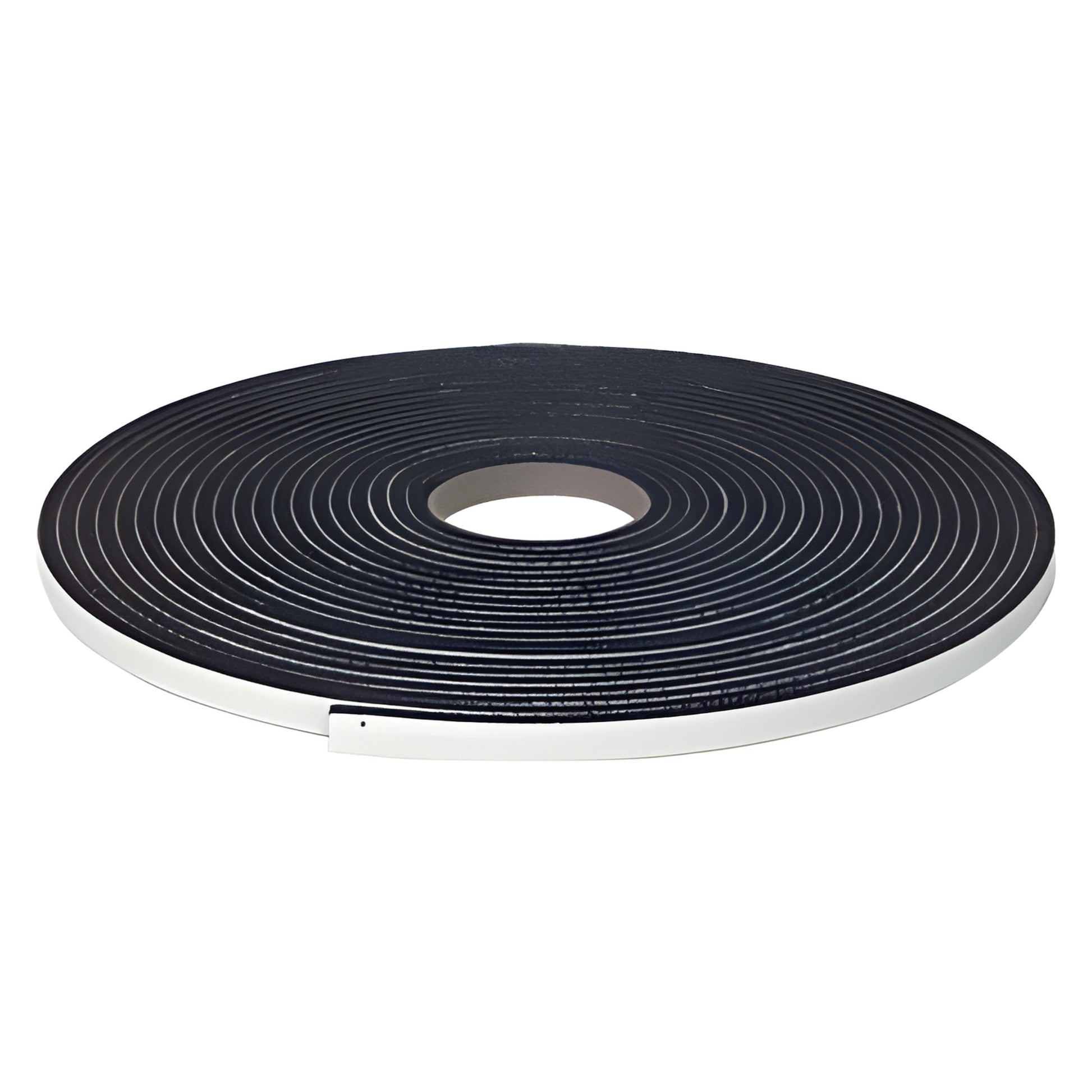 Black silicone closed-cell foam seal tape roll (adhesive-backed) for truck caps and camper shells - SKU 60701