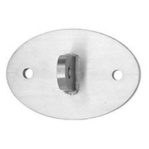 CRL 316 Brushed Stainless 12mm Oval Mounting Plate - Durable, Stylish, Easy Installation