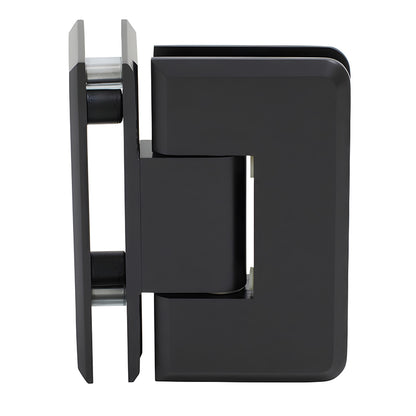 CRL Cologne glass-to-glass shower hinge, beveled brass, oil-rubbed bronze finish (SKU C0L0920RB)