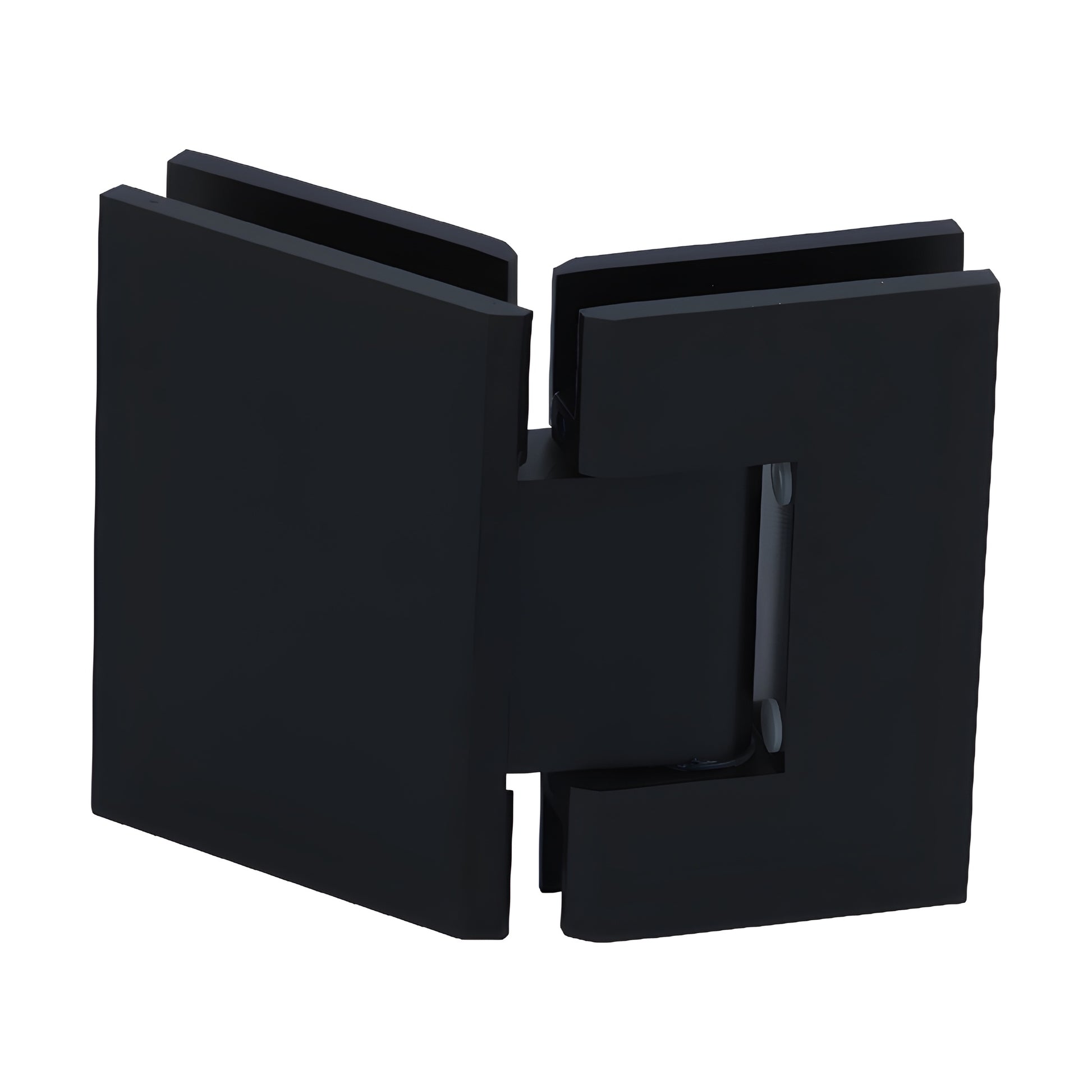 Oil rubbed bronze glass-to-glass shower hinge, square brass, 5 pre-set pivot (GEN5450RB)