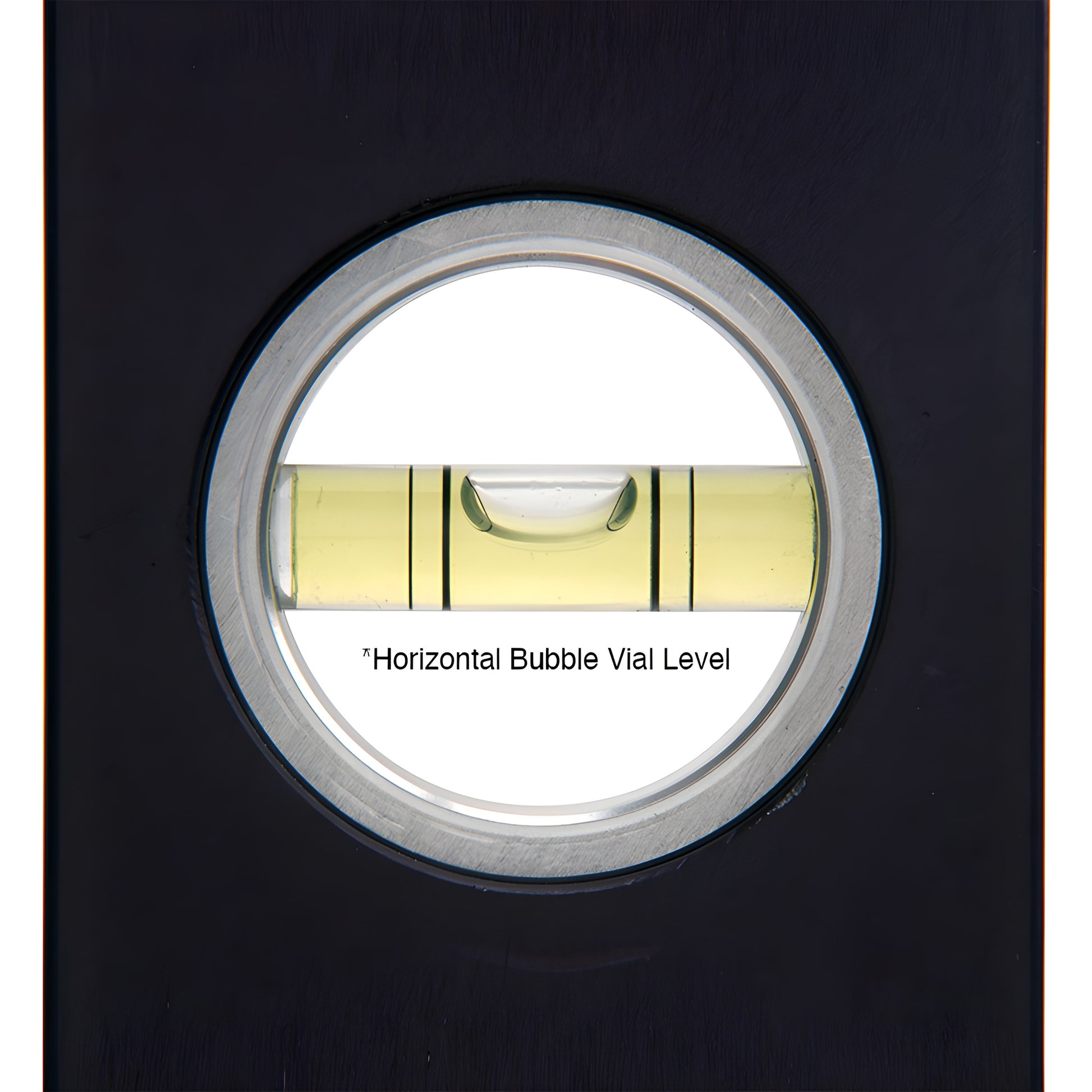 PPL98 expanding plumb level, black vertical tool with center spirit vial, sliding aluminum rails and knurled lock screws