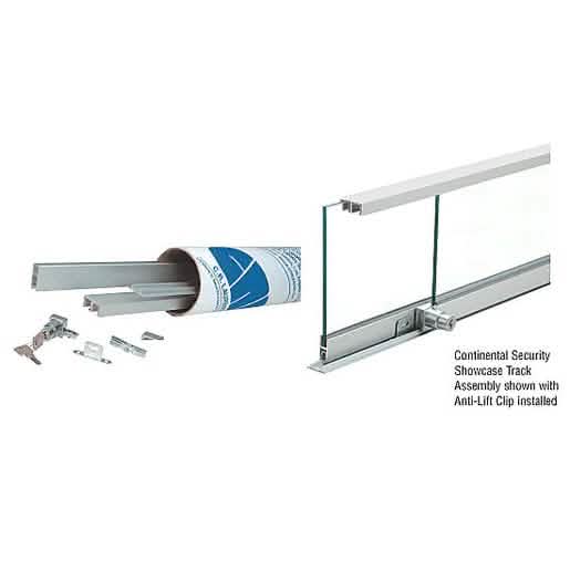 CRL Satin Anodized 36" Security Track Assembly - Continental Style, Pre-Cut, Durable