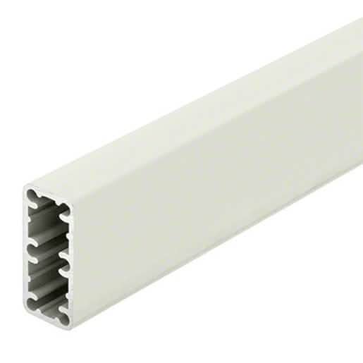 CRL Sky White Trimline Aluminum Post 2-3/8" x 1-1/8" for sleek, durable fencing