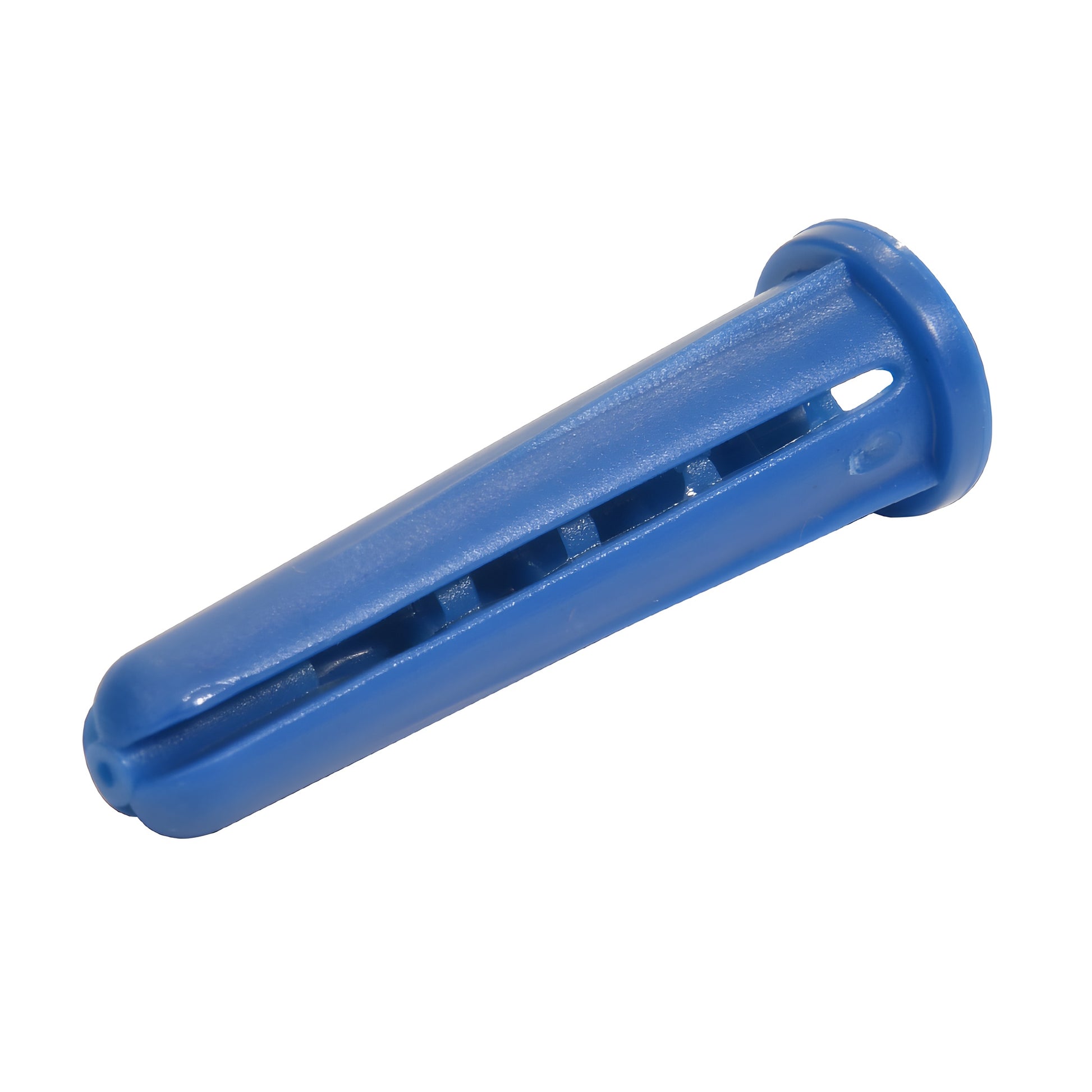 Blue CRL diamond plastic screw anchor, 1-3/8 in length for 5/16 in drill hole (SKU 08230)
