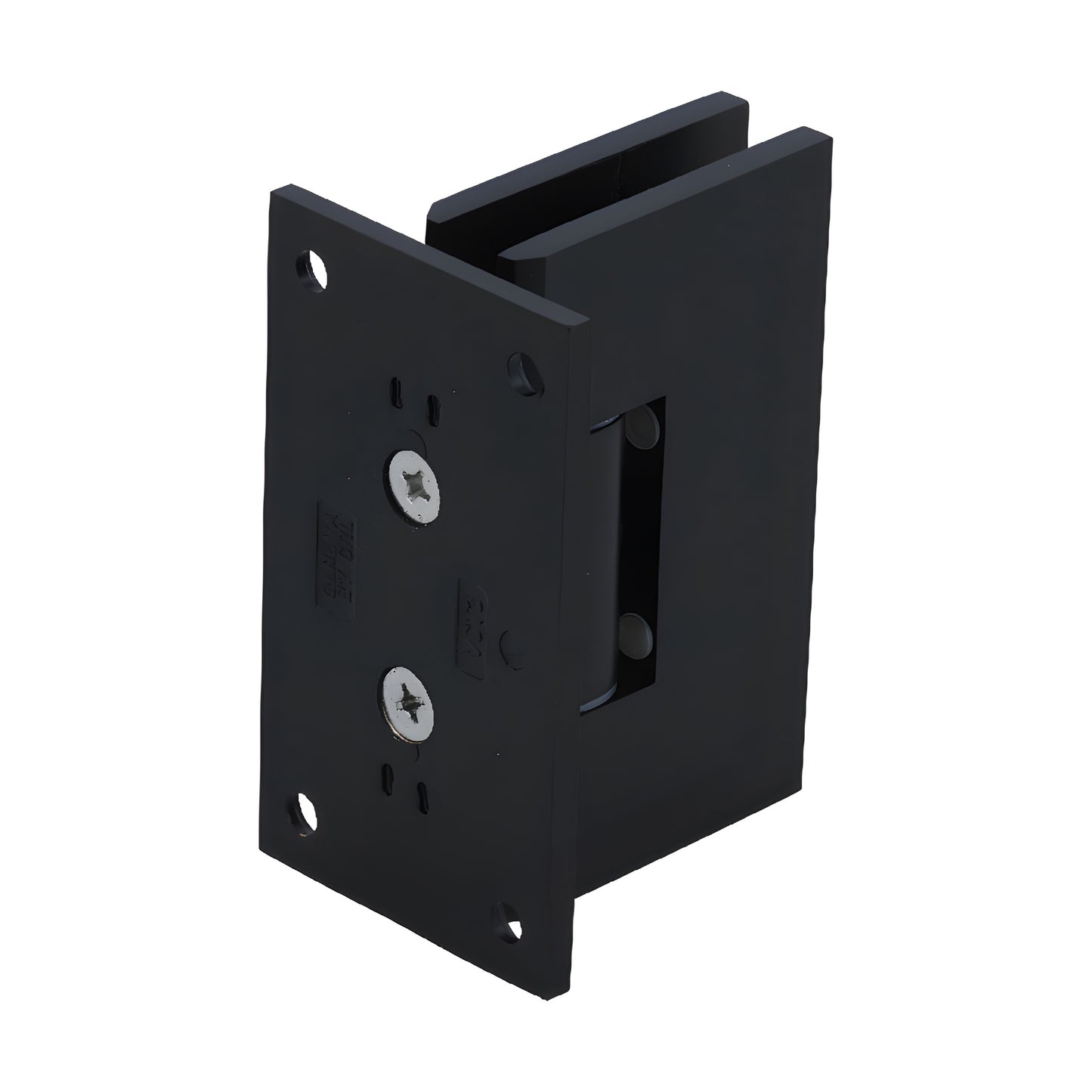 CRL Victoria wall-mount frameless shower door hinge, oil-rubbed bronze, for 3/8-1/2 in. glass. SKU VCT0370RB