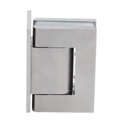 Satin Nickel Vernon Wall Mount Offset Hinge with Oil Dynamic Back Plate - CRL
