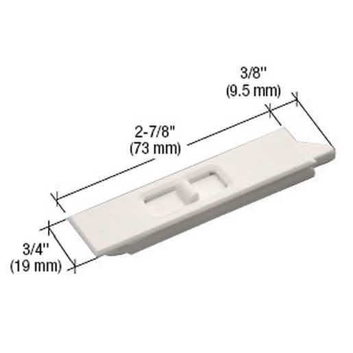 CRL White Mortised Tilt Latch - Durable window hardware for secure and easy operation.