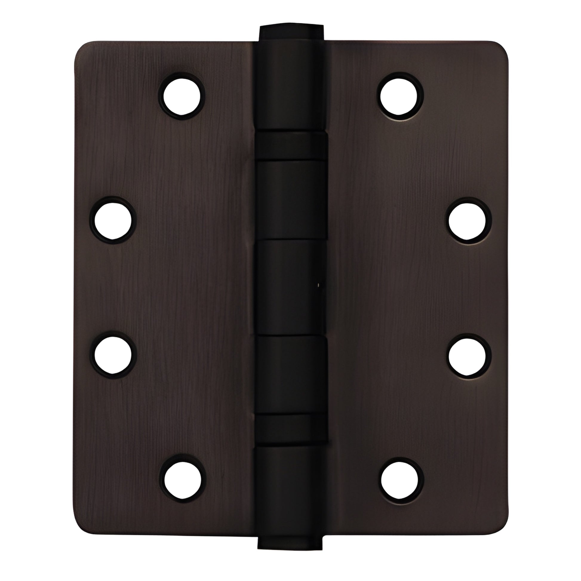Stainless steel 4-1/2" x 4" full-mortise ball-bearing hinge, black bronze anodized finish, non-removable pin (SKU DH70922)