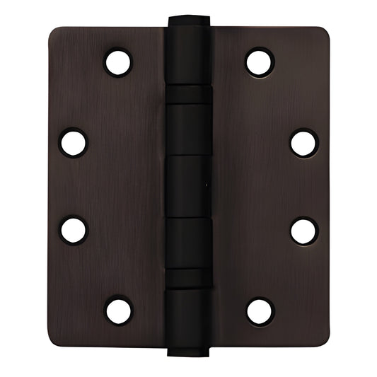 Stainless steel 4-1/2" x 4" full-mortise ball-bearing hinge, black bronze anodized finish, non-removable pin (SKU DH70922)